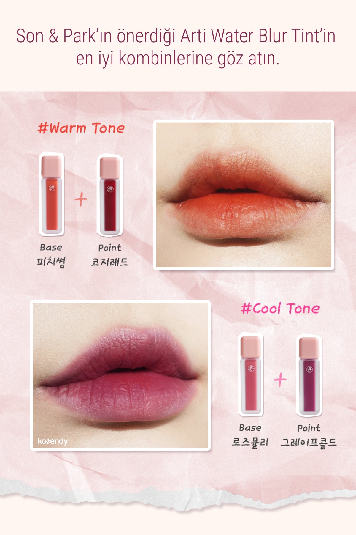 Son & Park - Water Blur Tint (Pürüzsüz Gösteren Kadifemsi Dokulu Uzun Süre Kalıcı Su Bazlı Tint) 4.4g