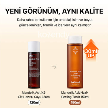 By Wishtrend - Mandelic Acid Gentle Exfoliating Toner (Pürüz ve Geniş Gözenek Önleyici Ölü Deri Arındırıcı Mandelik Asitli Peeling Toniği)