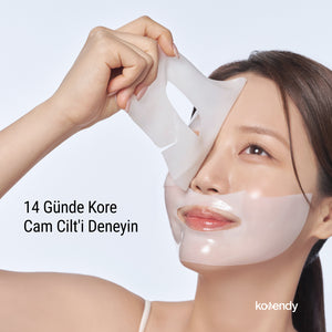 Lepique - Glass Skin 14Days Miracle Collagen Mask (Kırışıklık ve Leke Önleyici Parlatıcı Düşük Moleküllü Kolajen Maskesi) 4lü (%30 Lansman İndirimi)