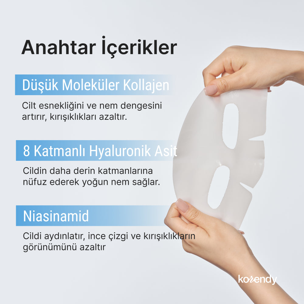 Lepique - Glass Skin 14Days Miracle Collagen Mask (Kırışıklık ve Leke Önleyici Parlatıcı Düşük Moleküllü Kolajen Maskesi) 4lü (%30 Lansman İndirimi)
