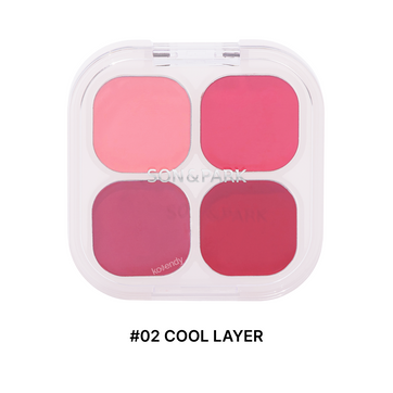 Son & Park - Glow Layering Lip & Cheek Palette (Katmanlanabilir Dokulu ve Işıltılı Dudak ve Yanak Paleti) 4g