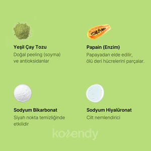 By Wishtrend - Green Tea & Enzyme Powder 70gr - Yıkama Tozu – Korendy