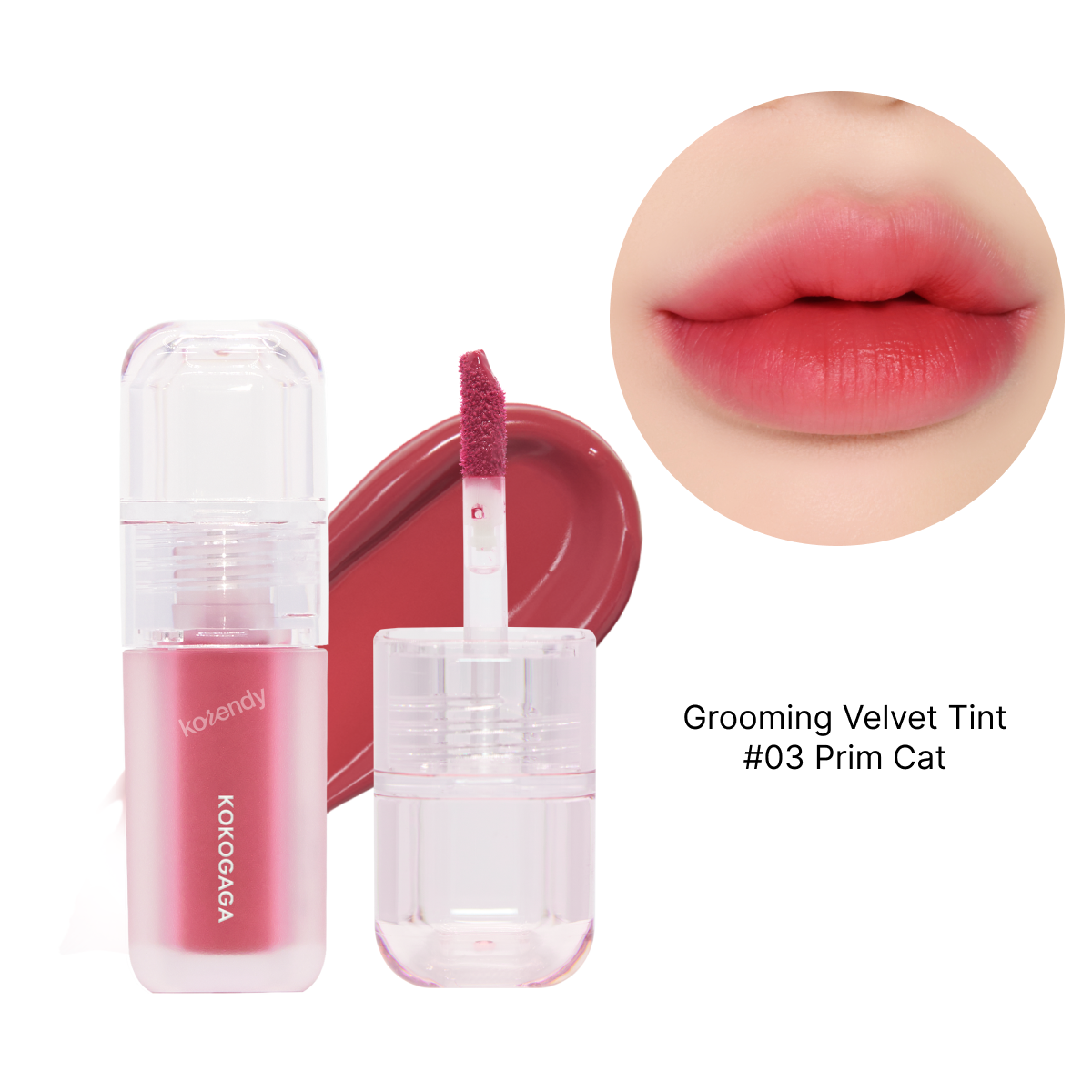 KOKOGAGA - Tint Discovery Kit (4g x 6) (Parlak ve Kadifemsi Bitişleri Buluşturan Altı Renkli Dudak Tint Seti)