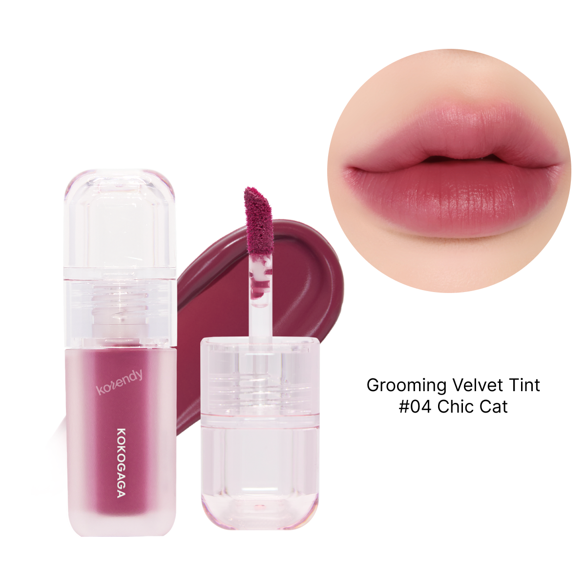 KOKOGAGA - Tint Discovery Kit (4g x 6) (Parlak ve Kadifemsi Bitişleri Buluşturan Altı Renkli Dudak Tint Seti)