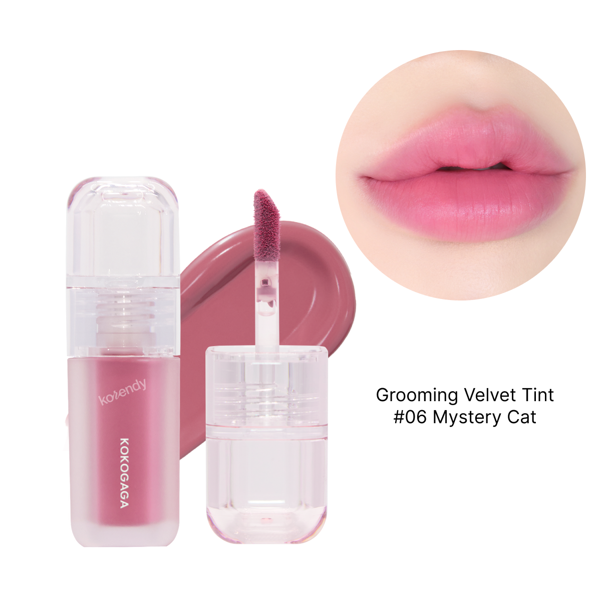 KOKOGAGA - Tint Discovery Kit (4g x 6) (Parlak ve Kadifemsi Bitişleri Buluşturan Altı Renkli Dudak Tint Seti)