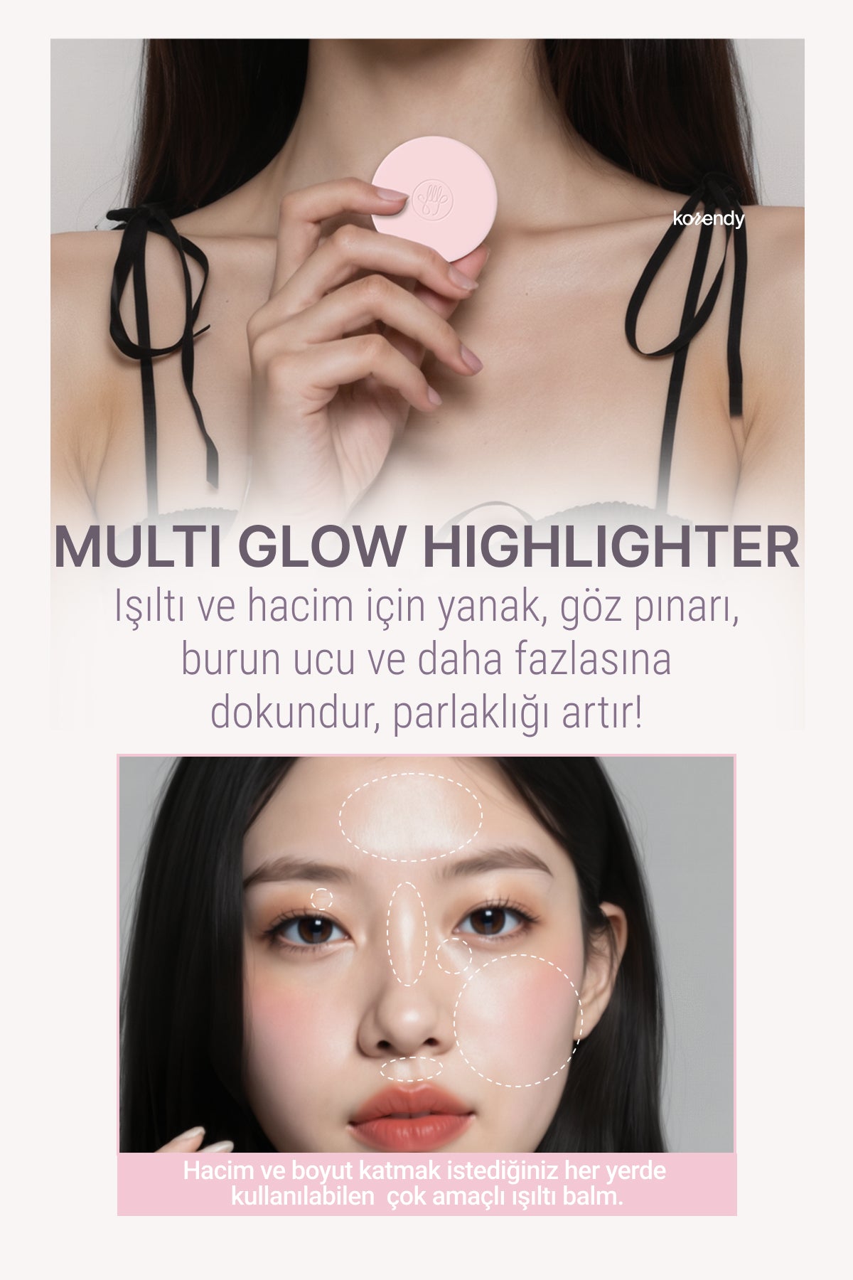 Son & Park - Highlighter Balm (Şeffaf, Altın ve Pembe Tonlarda Yüz Boyutlandırıcı Aydınlatıcı Balm) 4g