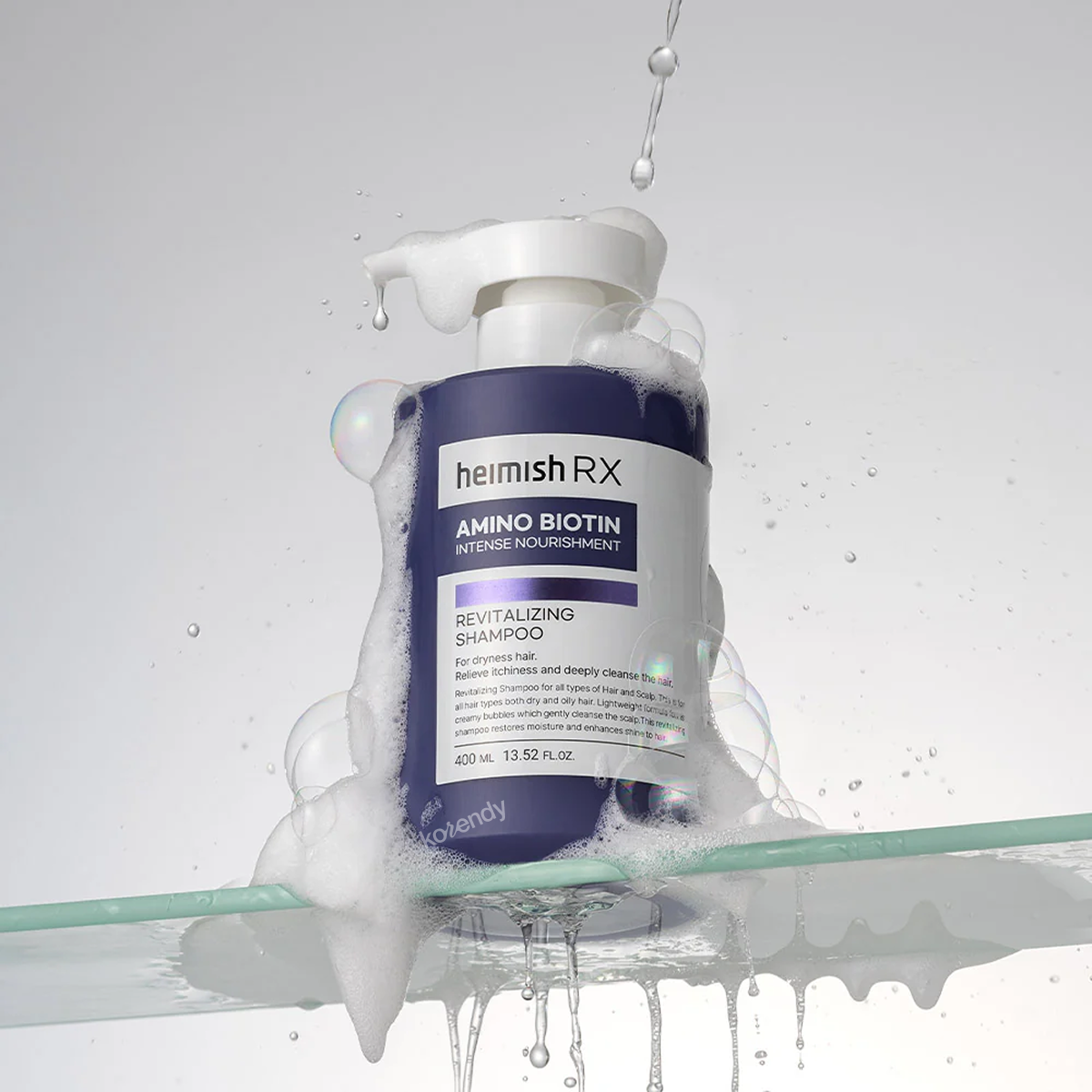 Heimish - RX Amino Biotin Revitalizing Shampoo (Hacim Verici ve Dökülme Önleyici 17 Amino Asit Kompleksi & Biyotin İçeren Şampuan) 400ml (Sepette %15 ~ %30 Lansman İndirimli)