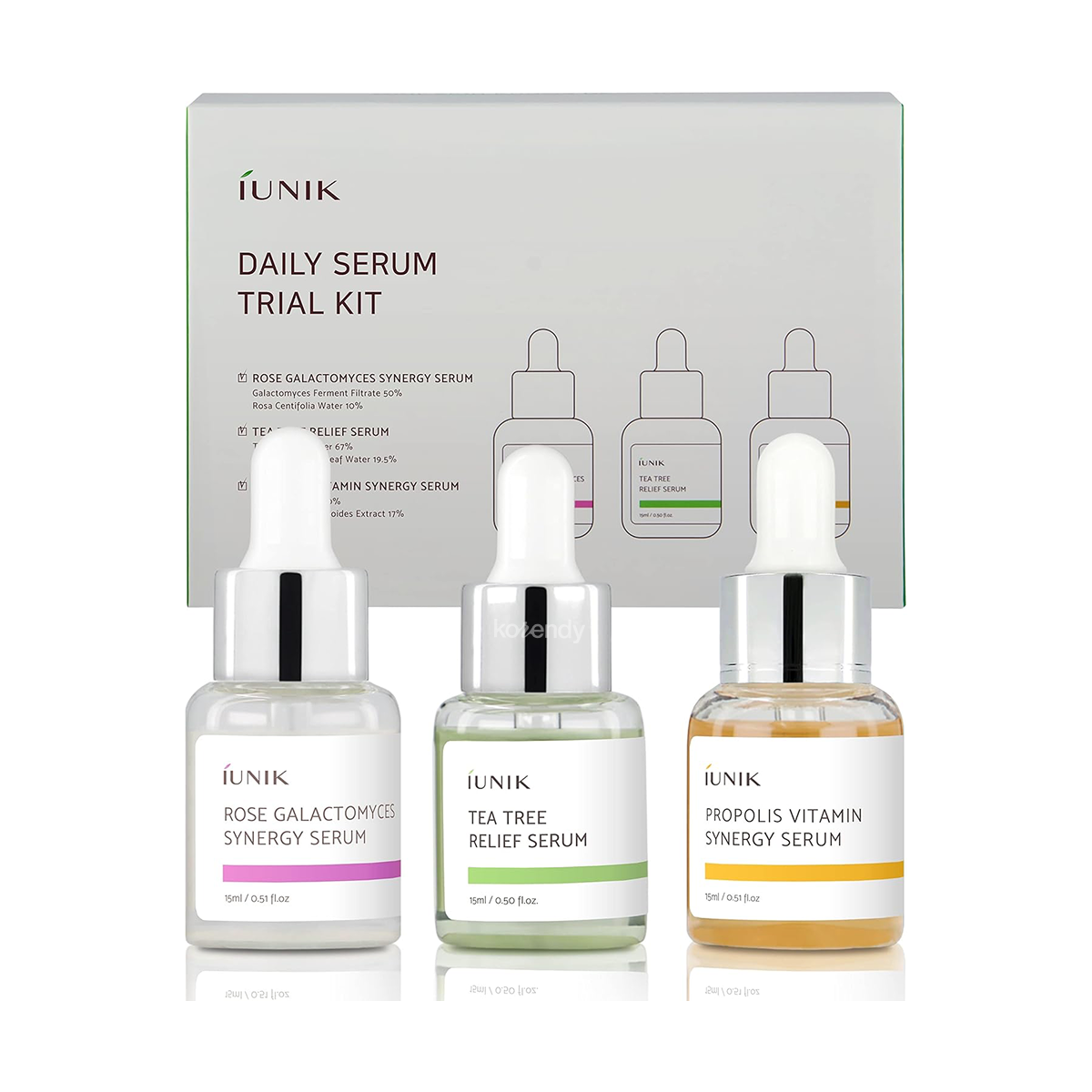 IUNIK - Daily Serum Trial Kit (15ml x 3) (En Sevilen 3'lü Serum Tanışma Seti) (%15-%30 Lansman İndirimi)