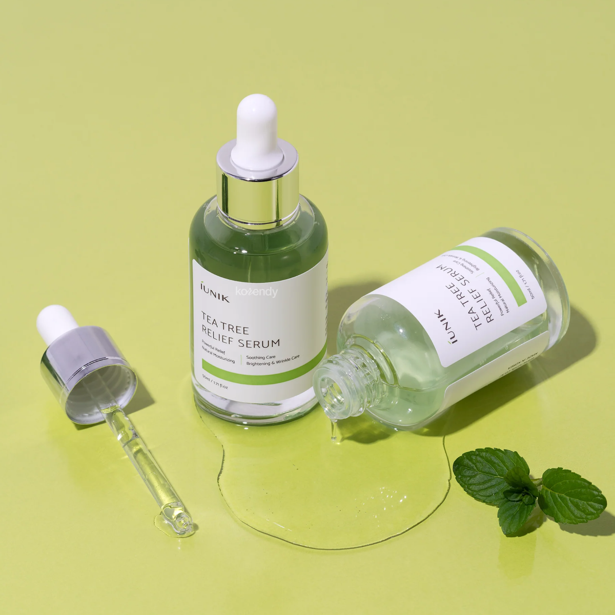 IUNIK - Tea Tree Relief Serum (Cilde Dinginlik Veren %67 Çay Ağacı ve %19,5 Centella Özlü Serum) 50ml (%15-%30 Lansman İndirimi)