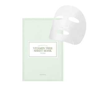 I'm From - Vitamin Tree Sheet Mask (Leke ve Geniş Gözenek Karşıtı Donuk Görünüm Önleyici Kağıt Maske) 22ml