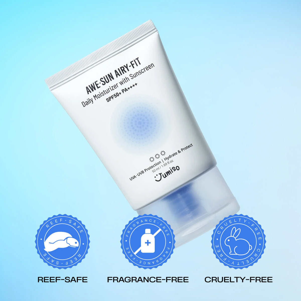 Jumiso - AWE⋅SUN AIRY-FIT Daily Moisturizer with Sunscreen SPF50+ PA++++ (Bambu Özlü Nemlendirici Güneş Kremi) 50ml