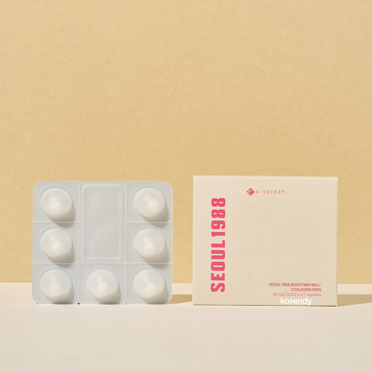 K-Secret - SEOUL 1988 Boosting Ball: Collagen 100% (Serumla Aktive Olan Dondurularak Kurutulmuş %100 Hidrolize Kollajen Kapsül) 35mg