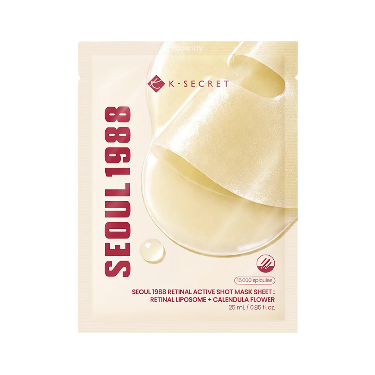 K-Secret - SEOUL 1988 Retinal Active Shot Mask Sheet : Retinal Liposome + Calendula Flower 10'lu Maske (Pürüzsüzlük Koruyucu Aynısefa Retinal Lipozomlu Maske) 25ml (%15-%30 Lansman İndirimi)