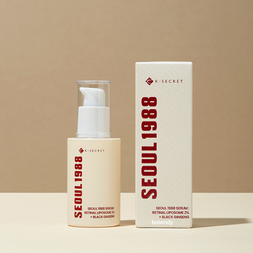 K-Secret - SEOUL 1988 Serum Retinal Liposome 2% + Black Ginseng (İnce Çizgi & Leke Karşıtı Pürüz Önleyici %2 Retinal Lipozom + Siyah Ginsengli Serum) 30ml