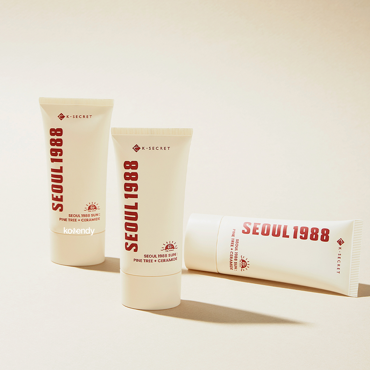 K-Secret - SEOUL 1988 Sun Pine Tree + Ceramide (Çam Özlü ve Seramidli, Koruyucu Bariyer Bakımı Sunan, Anti-Aging Destekli Güneş Kremi SPF 50+ PA++++) 50ml