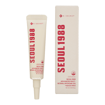 K-Secret - Seoul 1988 Advanced Shot: Retinal Liposome 12% + Black Rice (Kırışıklık Önleyici 12% Lipozomal Retinal ve Siyah Pirinçli Mikro Spiküllü Bakım Kremi) 15ml