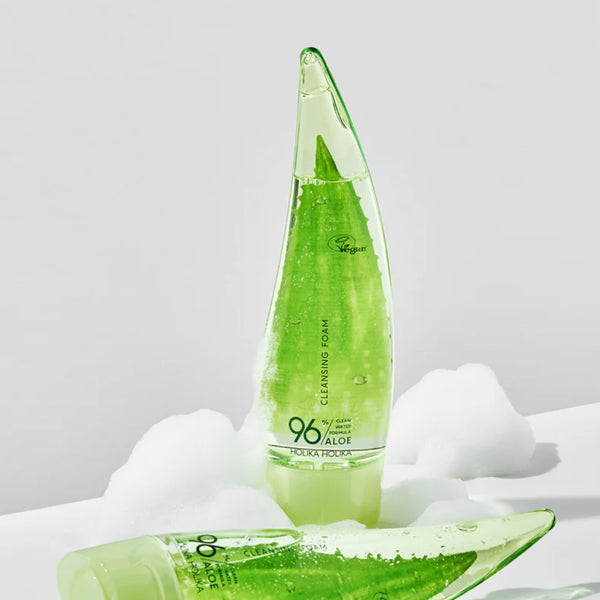 Korendy Holika Holika - Aloe Cleansing Foam (Nemlendirici ve Ferahlatıcı Aloe Vera İçerikli Jel Temizleyici) 150ml