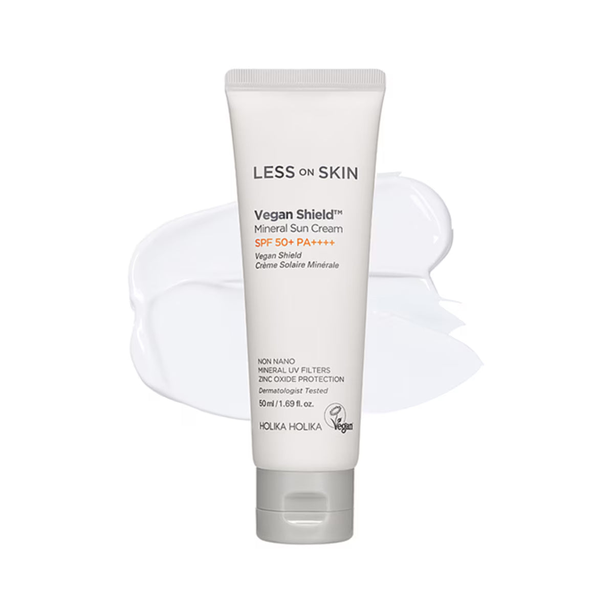 Holika Holika - Vegan Shield Mineral Sun Cream SPF 50+ PA++++ (Geniş Spektrumlu Hafif Mat Biten Vegan Mineral Güneş Koruyucu) 50ml