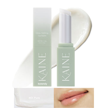 Kaine - Glow Melting Lip Balm (Parlaklık Verici Bariyer Koruyucu Skualenli Vegan Dudak Balmı) 3.7gr