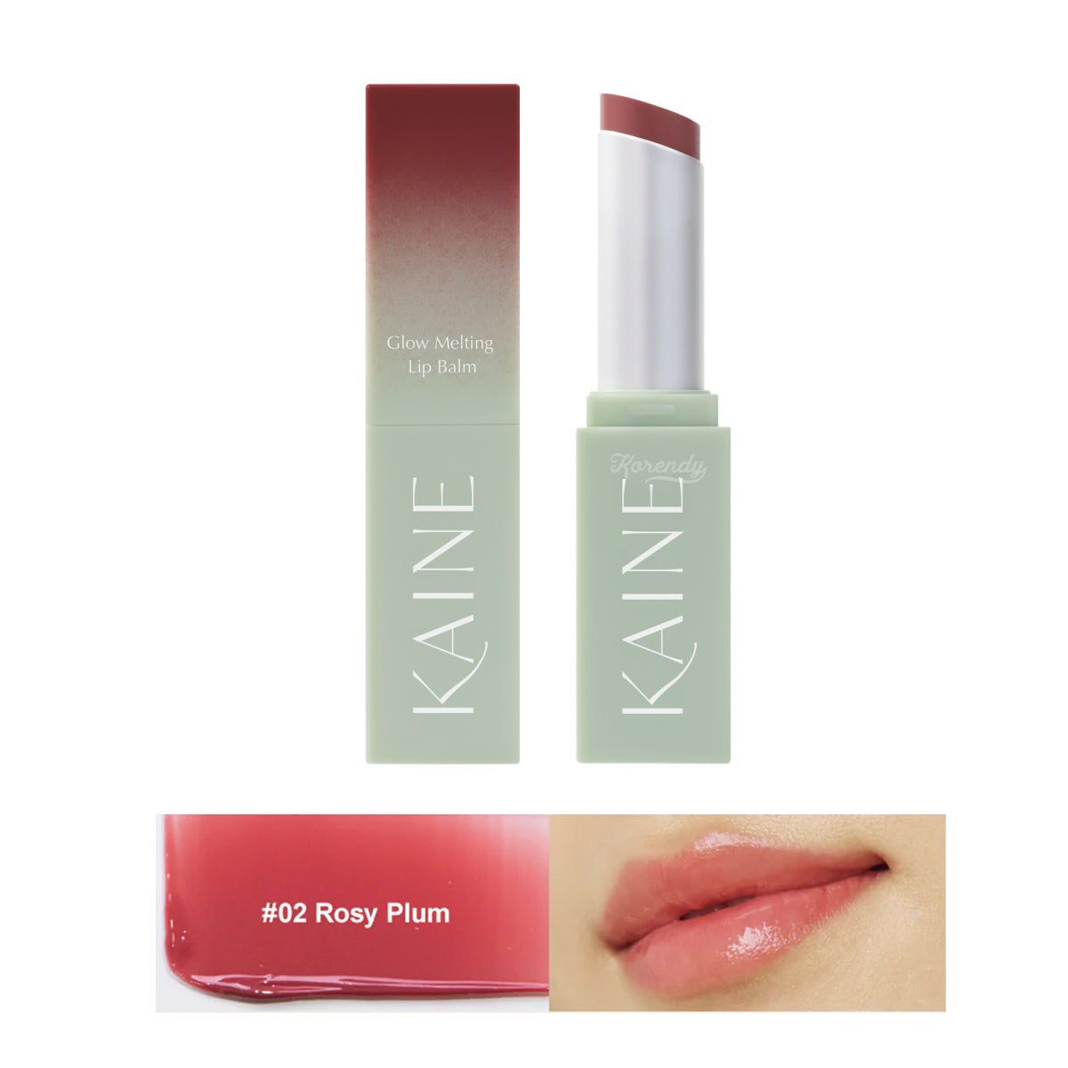 Kaine - Glow Melting Lip Balm (Parlaklık Verici Bariyer Koruyucu Skualenli Vegan Dudak Balmı) 3.7gr (%25 tanıtım indirimli)