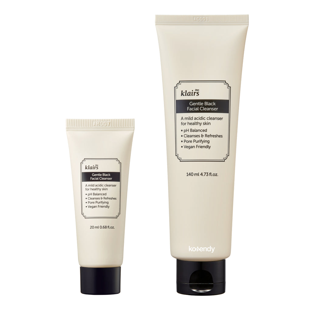 Klairs - Gentle Black Facial Cleanser (Düşük pH Antioksidan Bitkisel Temizleyici)