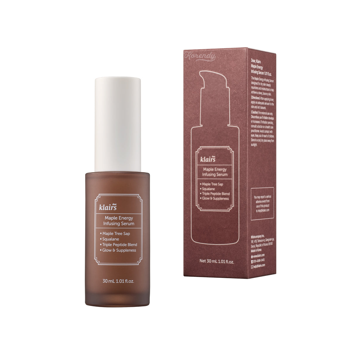 Klairs - Maple Energy Infusing Serum (Kırışıklık ve Geniş Gözenek Karşıtı Peptitli Serum) (%50 indirimli)
