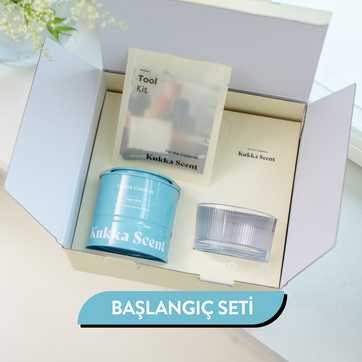 Kukka Scent - Sugar Candle Aqua Mint (Bitkisel Bazlı Fitalat ve Parafin İçermeyen Nane ve Okaliptüs Kokulu İnci Mum)
