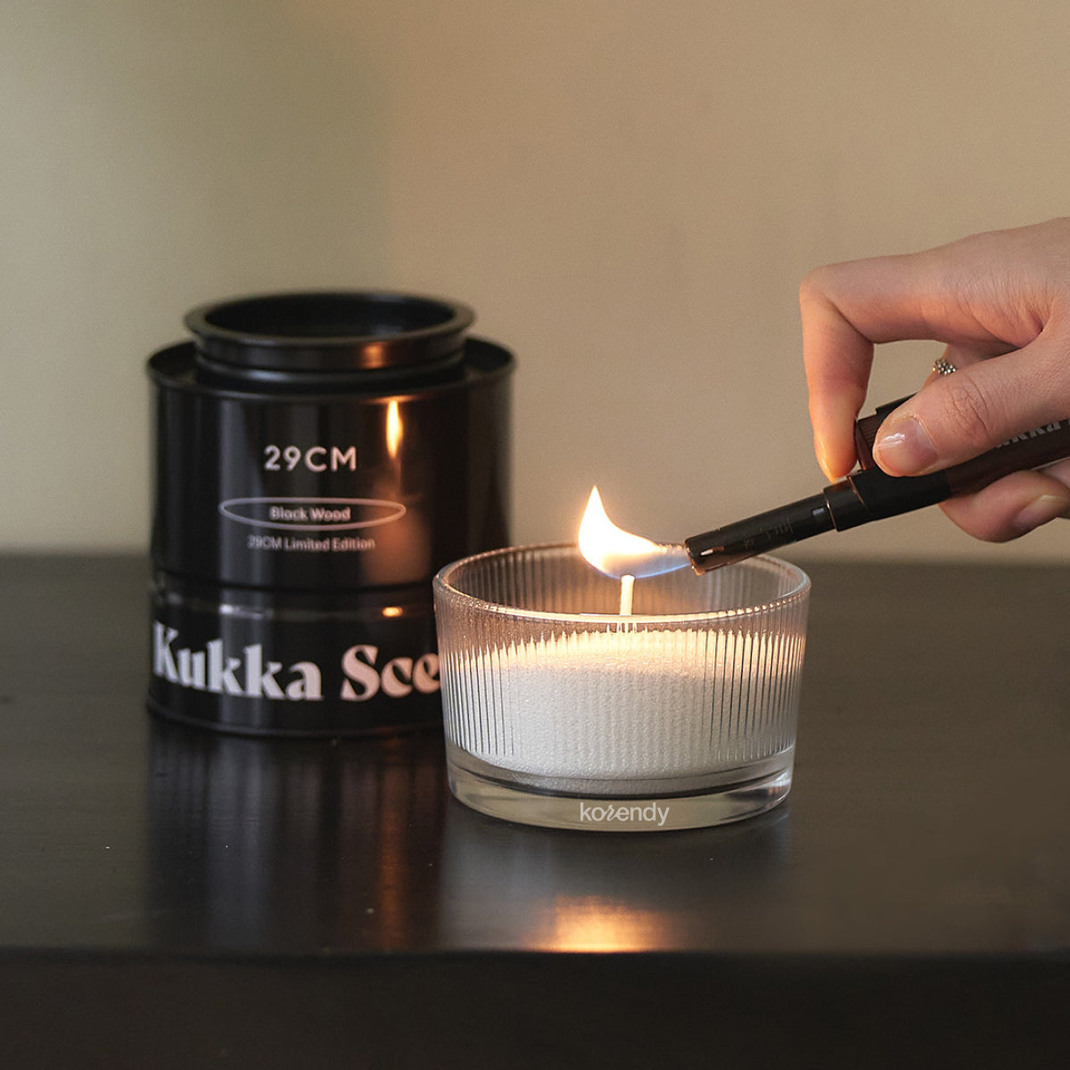 Kukka Scent - Sugar Candle Black Wood (Fitalatsız Parafinsiz, %99 Palm Wax + %1 Aromatik Orman Kokulu İnci Mum) (%15-%30 Lansman İndirimi)