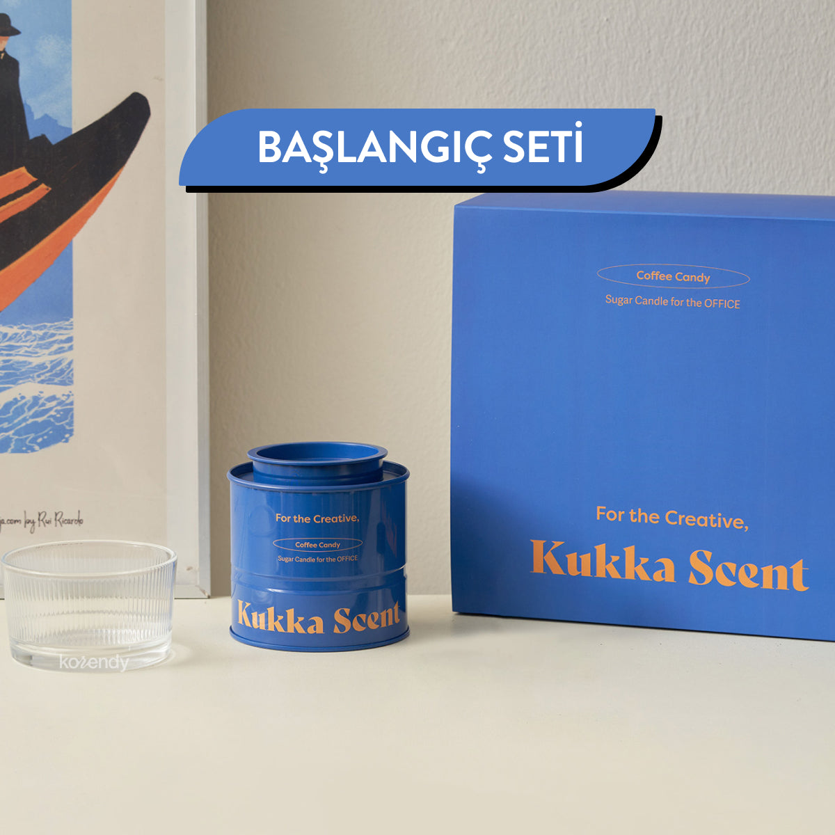 Kukka Scent - Sugar Candle Coffee Candy (Fitalatsız Parafinsiz, %99 Palm Wax + %1 Kahve ve Vanilya Kokulu İnci Mum) (%15-%30 Lansman İndirimi)