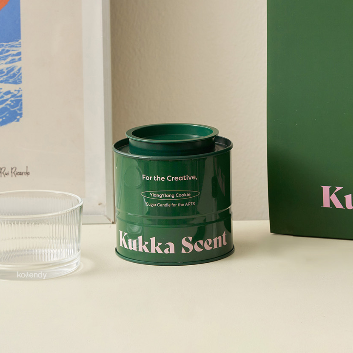Kukka Scent - Sugar Candle Ylang Ylang Cookie (Fitalatsız Parafinsiz, %99 Palm Wax + %1 Egzotik Çiçek ve Vanilya Kokulu İnci Mum) (%15-%30 Lansman İndirimi)