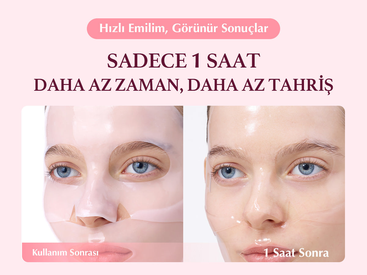 EqqualBerry - Collagen Pore Tight Up Hydrogel Mask (4'lü) (Geniş Gözenek ve Kırışıklık Önleyici 13 Farklı Peptitli Kolajenli Şeffaflaşan Maske)