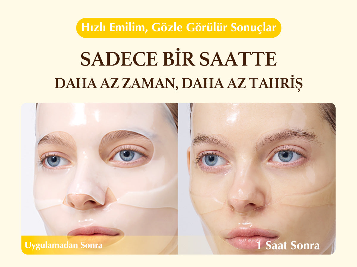 EqqualBerry - Collagen Glow up Hydrogel Mask (4'lü) (Leke Önleyici ve Parlatıcı Kolajenli ve Glutatyonlu Şeffaflaşan Maske)