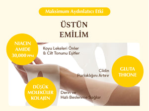 EqqualBerry - Collagen Glow up Hydrogel Mask (4'lü) (Leke Önleyici ve Parlatıcı Kolajenli ve Glutatyonlu Şeffaflaşan Maske)