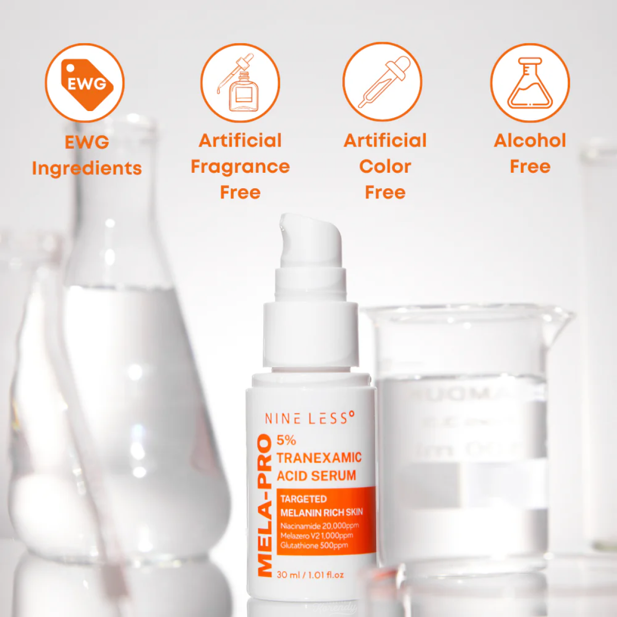 Nineless - MELA-PRO Tranexamic Acid Serum (Leke Karşıtı %5 Traneksamik Asitli Parlatıcı Serum) 30ml