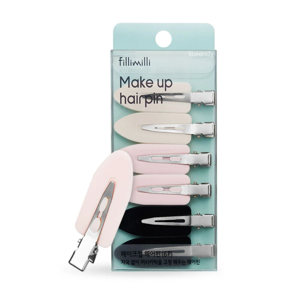 FilliMilli - Make Up Hair Pin Set 6'lı (Makyaj ve Günlük Kullanım İçin İz Bırakmayan Saç Klipsi Seti) (%20 Lansman İndirimli)