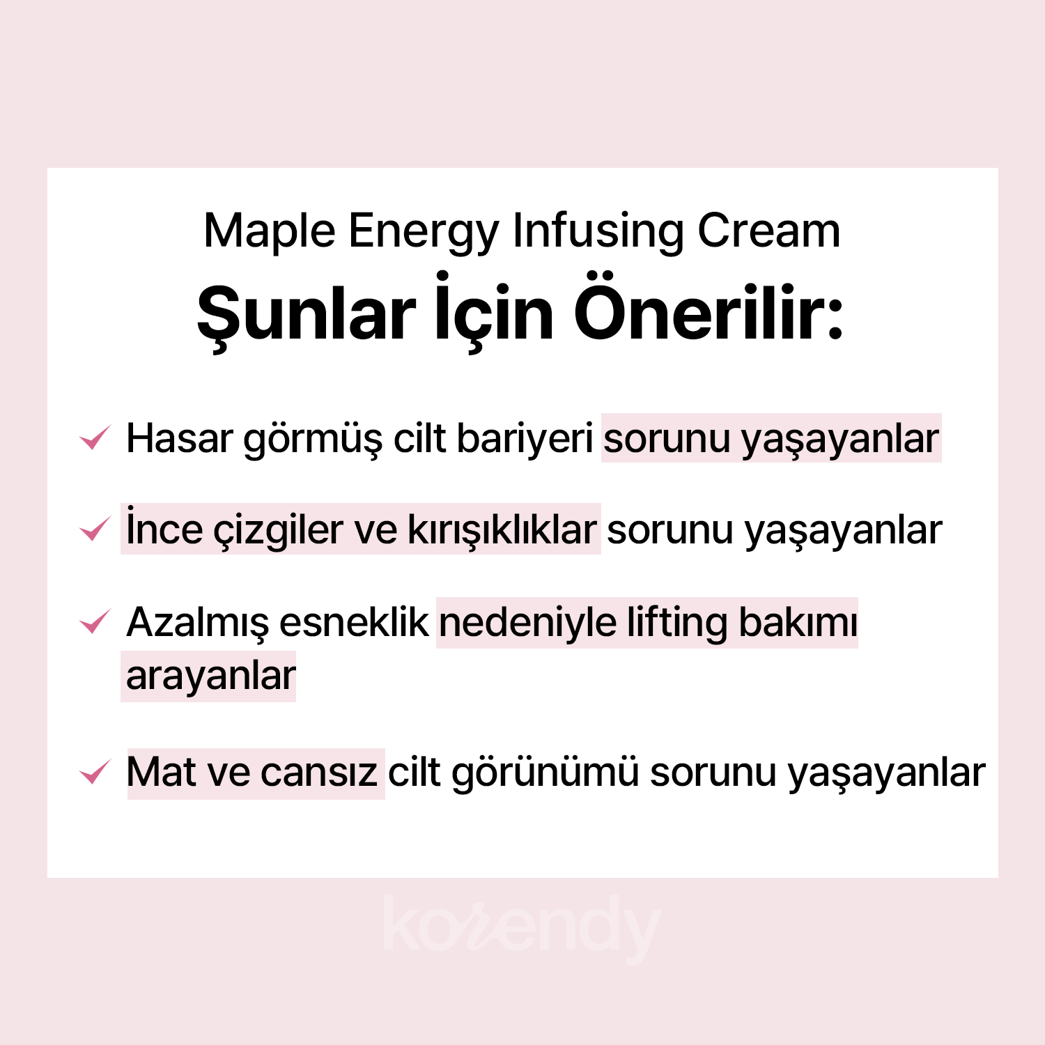 Klairs - Maple Energy Infusing Cream (Kırışıklık Sarkma Karşıtı 3 Çeşit Peptitli Lifting Krem) (%30 İndirimli)