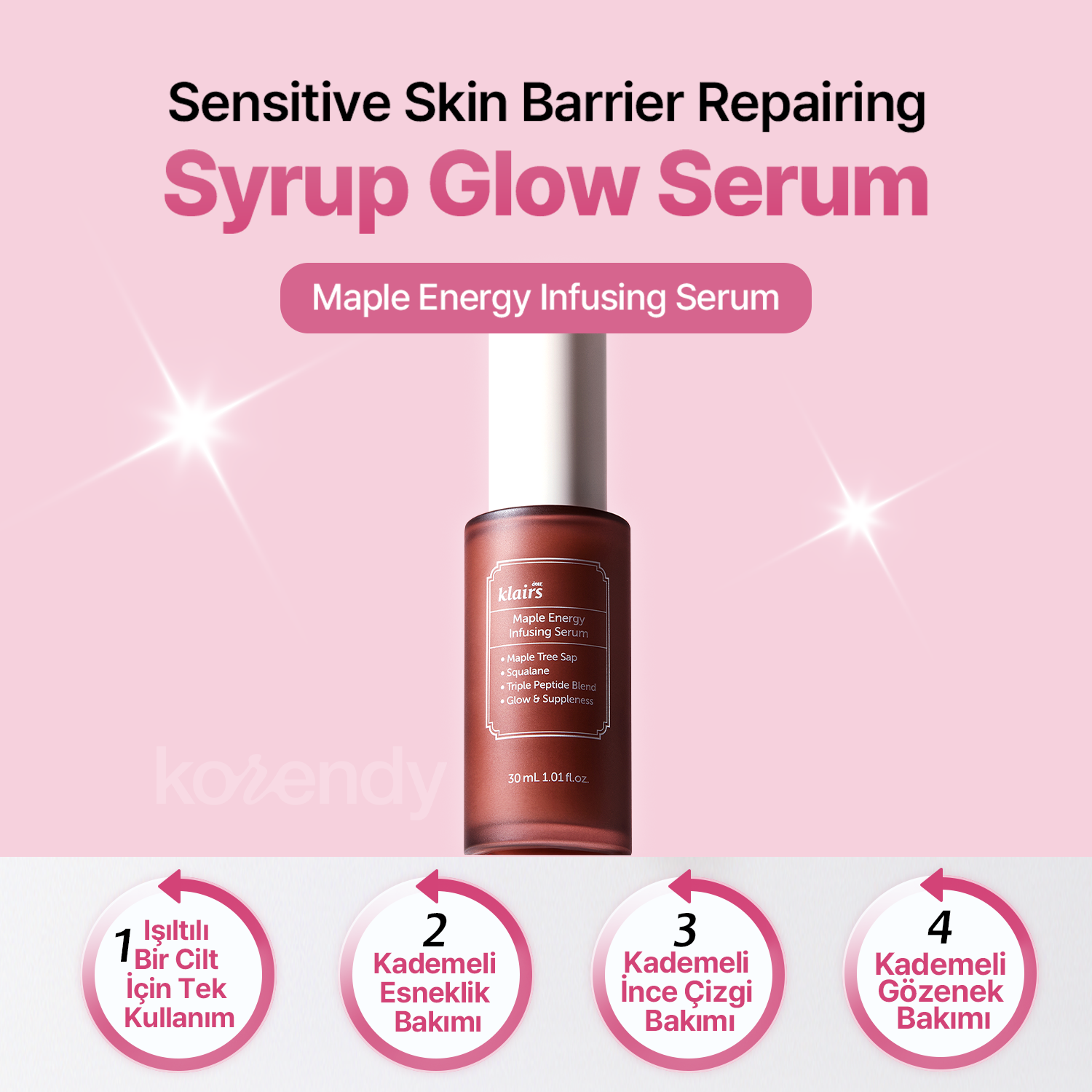 Klairs - Maple Energy Infusing Serum (Kırışıklık ve Geniş Gözenek Karşıtı Peptitli Serum) (%50 indirimli)