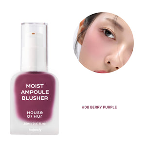 Hur - Moist Ampoule Blusher (Kayısı Gül ve Erik Özlü Serum Allık) 20ml