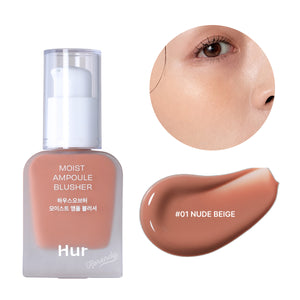 Hur - Moist Ampoule Blusher (Kayısı Gül ve Erik Özlü Serum Allık) 20ml
