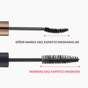 Moremo - Keratin Easy Cover Mascara (Beyaz Saç Kaş Sakal Kıl Kapatıcı Maskara) 12g