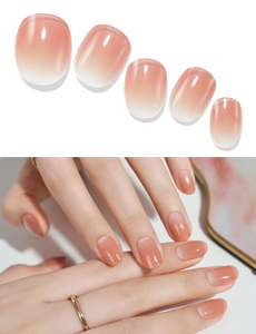 Gelato Factory - Solar Cured Gel Nail #NB-002 Dry Rose Syrup - Jel Oje Bantı Takma Tırnak 26'lı EL için