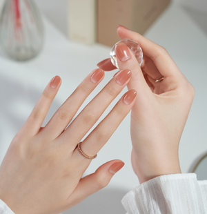 Gelato Factory - Solar Cured Gel Nail #NB-002 Dry Rose Syrup - Jel Oje Bantı Takma Tırnak 26'lı EL için