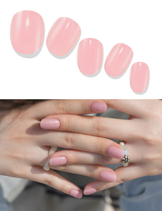 Gelato Factory - Solar Cured Gel Nail #NB-006 Beige Pink - Jel Oje Bantı Takma Tırnak 26'lı EL için