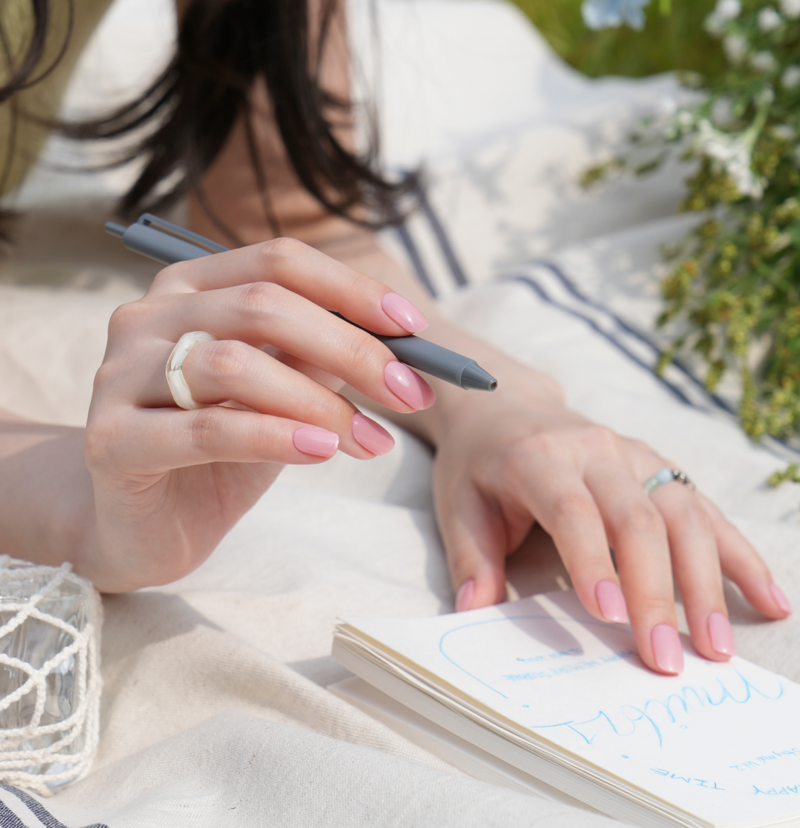 Gelato Factory - Solar Cured Gel Nail #NB-006 Beige Pink - Jel Oje Bantı Takma Tırnak 26'lı EL için