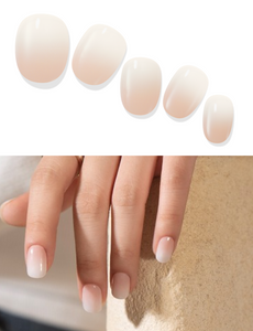 Gelato Factory - Solar Cured Gel Nail #NB-007 Baby Boomer - Jel Oje Bantı Takma Tırnak 26'lı EL için