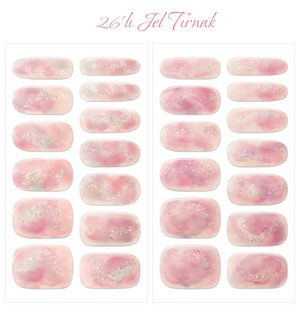 Gelato Factory - Solar Cured Gel Nail #ND-044 Conch Shell - Jel Oje Bantı Takma Tırnak 26'lı EL için