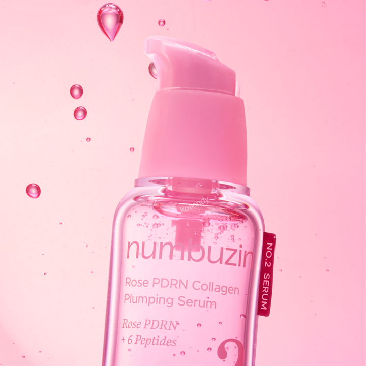 Numbuzin - No.2 Rose PDRN Collagen Plumping Serum ürün görseli (kış cilt bakımı için PDRN ve kolajen serum)