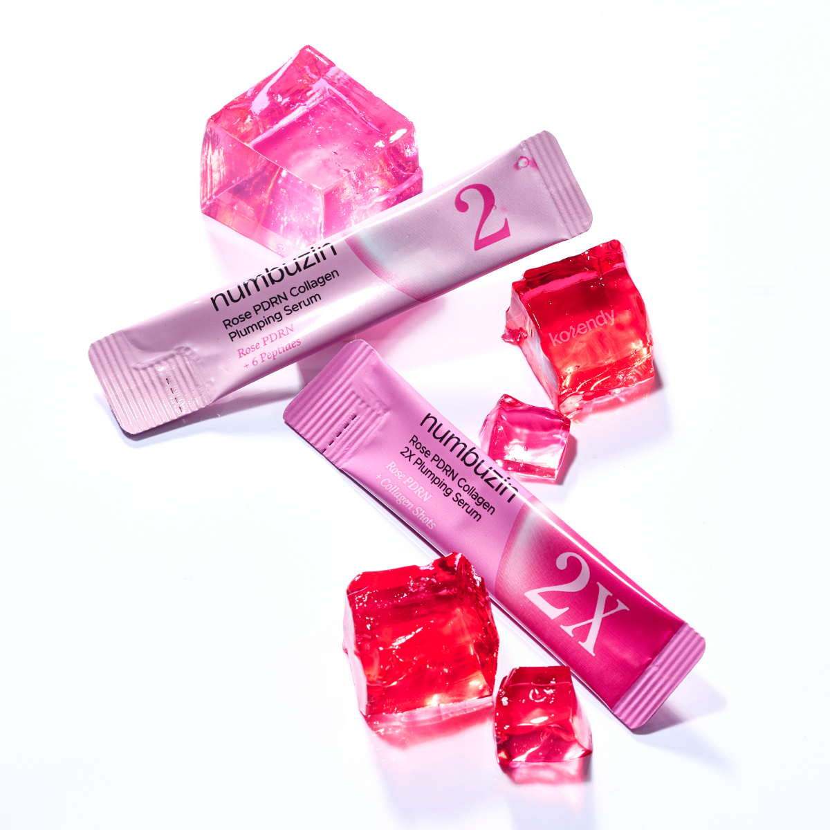 Numbuzin - No.2 Rose PDRN Collagen Plumping Serum Duo 10x (PDRN ve Kolajenli Serum Kiti) 12ml (5x1.2ml + 5x1.2ml) (%40 İndirimli)