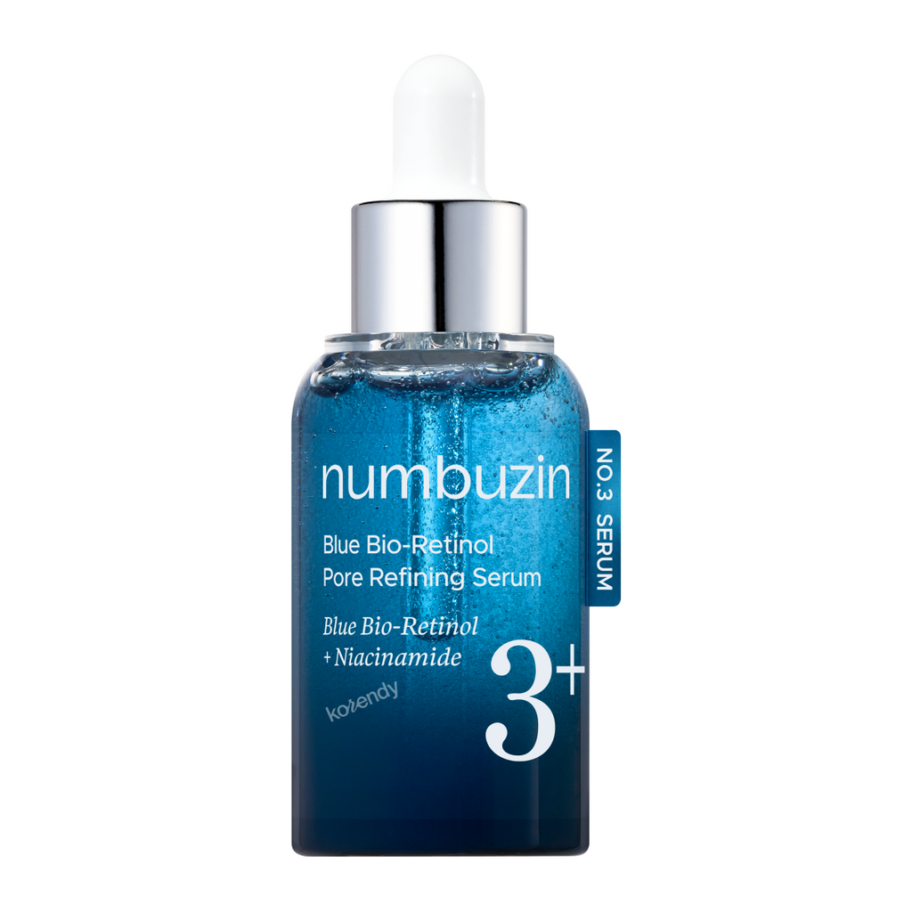 Numbuzin - No.3 Blue Bio-Retinol Pore Refining Serum (Arındırıcı ve Gözenek Önleyici %10 Niacinamide & Mavi Bio-Retinollü Serum) 30ml (%25 Tanıtım İndirimi)
