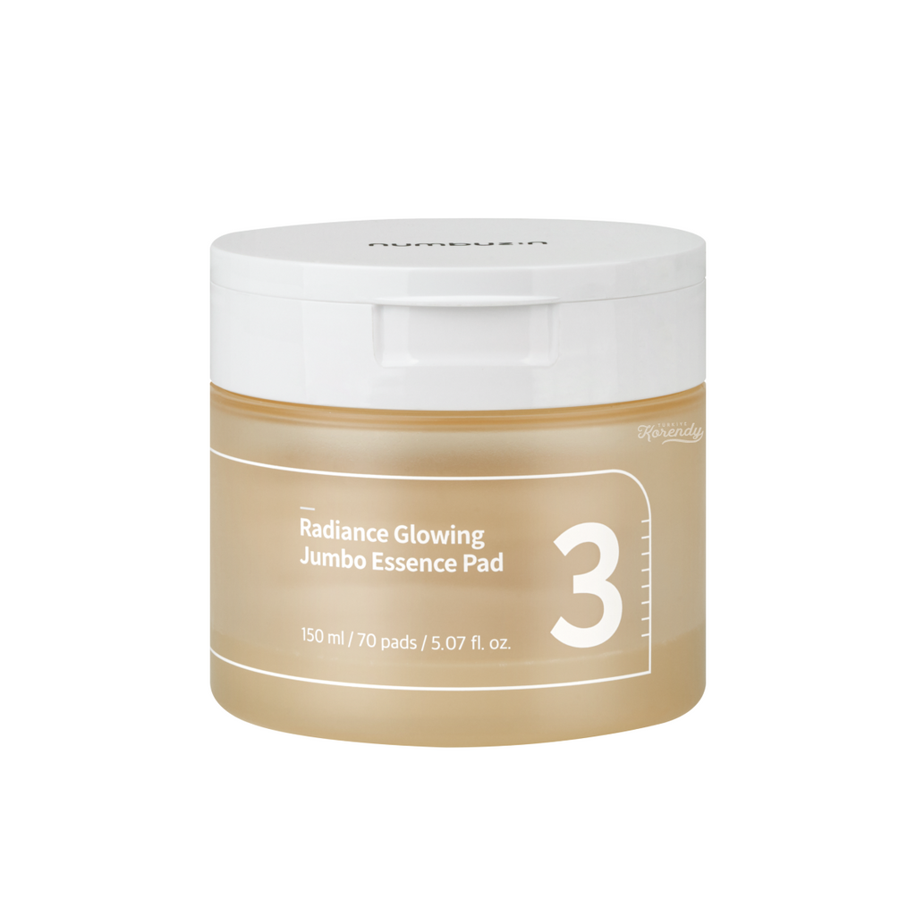 Numbuzin - No.3 Radiance Glowing Jumbo Essence Pad (Parlatıcı ve Besleyici Fermente Özlü Ped) 150ml